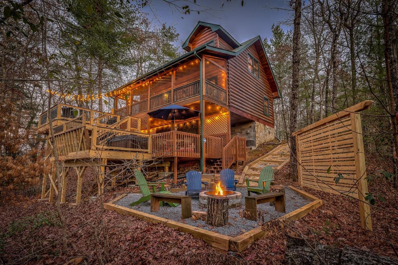 בלו רידג' Golden Eagle Ga Cabin - Hot Tub, Firepit & Fast Wifi מראה חיצוני תמונה